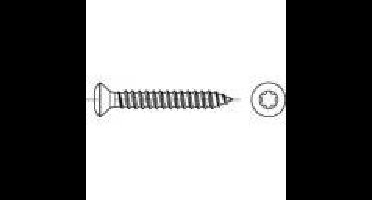 TOOLCRAFT 145397 Bolverzonken plaatschroeven 2.9 mm 16 mm Kruiskop Phillips DIN 7983 Staal Galvanisch verzinkt 100 stuk(s)