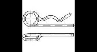 TOOLCRAFT Borgpen Roestvrij staal A4 10 stuk(s)
