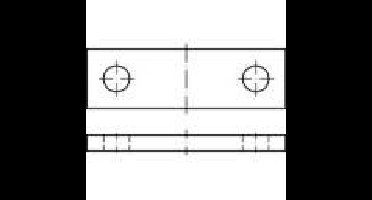 TOOLCRAFT Assteun 6 mm Staal 147092 50 stuk(s) (Ø x l) 25 mm x 6 mm