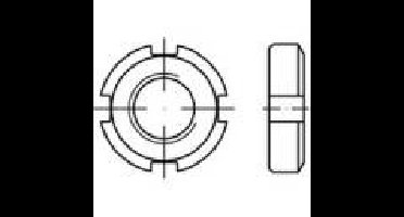 TOOLCRAFT TO-9979488 Kruisgleufmoeren M55 DIN 70852 Staal 5 stuk(s)