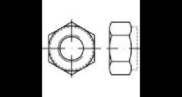 TOOLCRAFT 147576 Borgmoeren M24 Staal Galvanisch verzinkt 25 stuk(s)