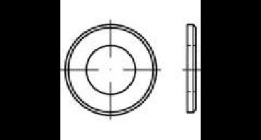 Onderlegring 8.4 mm 16 mm RVS A2 500 stuk(s) TOOLCRAFT 1067641