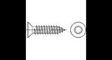 TOOLCRAFT 1069419 Verzonken plaatschroeven 3.5 mm 13 mm T-profiel RVS A2 1000 stuk(s)