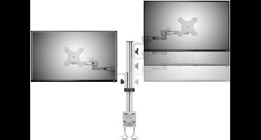 SpeaKa Professional SP-5986112 Monitor-tafelbeugel 33,0 cm (13) - 68,6 cm (27) In hoogte verstelbaar, Kantelbaar, Zwenkbaar, Roteerbaar