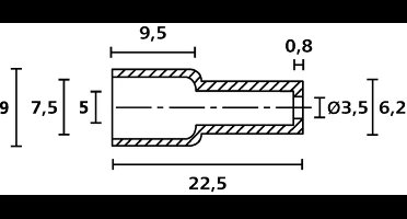 HellermannTyton OP4827 PE NA 2000 Beschermkap Klem-Ø (max.) 7.5 mm Polyethyleen Transparant 1 stuk(s)