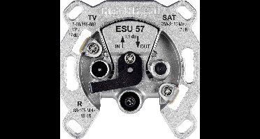 Kathrein ESU 57 Antennedoos Satelliet, TV, FM Inbouw (in muur) Loop-through outlet