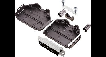 encitech DPPK25-BK-HDP44-K 6355-0011-03 D-sub male connectorset 180 ° Aantal polen: 44 Soldeerkelk 1 set(s)