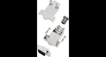 encitech DTNT09-M-HDP15-K 6355-0071-01 D-sub male connectorset 180 ° Aantal polen: 15 Soldeerkelk 1 set(s)