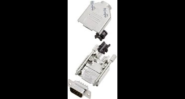 encitech DTPK-M-9-DBP-K 6355-0030-01 D-sub male connectorset 180 ° Aantal polen: 9 Soldeerkelk 1 set(s)