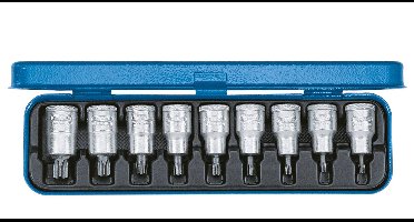 Gedore 6158970 6158970 Dopsleutel-bitinzetset 1/2 (12.5 mm) 9-delig