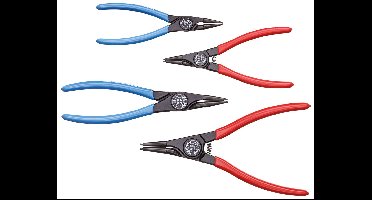 Gedore 6703080 Precisie-borgveertang set Geschikt voor borgringen Binnen- en buitenringen 12-25 mm, 19-60 mm 10-25 mm, 19-60 mm Puntvorm Recht