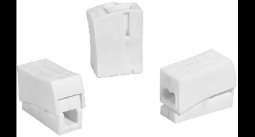 HellermannTyton 148-90023 HECL-2/1-PA66-WH Lampklem Flexibel: 0.5- Massief: 0.75- Aantal polen: 3 1 stuk(s) Wit