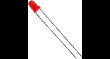 HuiYuan 3004R1D-EHC-B Bedrade LED Rood Rond 3 mm 280 mcd 60 ° 20 mA 2.1 V