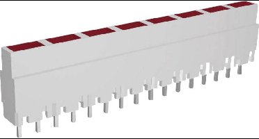 Signal Construct ZALW 080 LED-matrix 8-voudig Rood (l x b x h) 40.8 x 3.7 x 9 mm