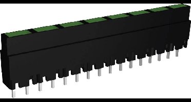Signal Construct ZALS 082 LED-matrix 8-voudig Groen (l x b x h) 40.8 x 3.7 x 9 mm