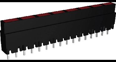 Signal Construct ZALS 080 LED-matrix 8-voudig Rood (l x b x h) 40.8 x 3.7 x 9 mm