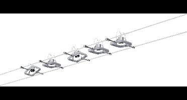 Paulmann MacII 94133 Kabelsysteem compleet GU5.3 50 W LED Chroom (mat)