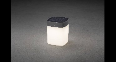 Konstsmide 7806-302 Assisi Tafellamp op zonne-energie 1 W Warmwit Grijs