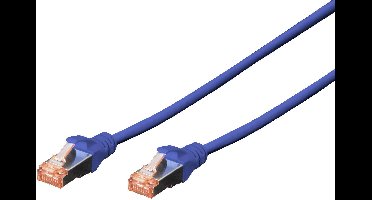Digitus DK-1644-030/B RJ45 Netwerkkabel, patchkabel CAT 6 S/FTP 3.00 m Blauw Halogeenvrij, Verdraaide paren, Snagless, Vlambestendig 1 stuk(s)