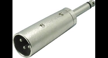Kash XLR-adapter XLR-stekker - Jackplug male 6,3 mm Mono Aantal polen: 3 Inhoud: 1 stuk(s)