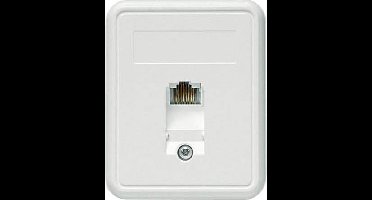 Telegärtner 100022998 Netwerkdoos Opbouw (op muur) CAT 5e 1 poort Alpine-wit