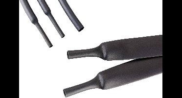 Hongshang HRA2 75/22 Krimpkous met lijm Zwart 75 mm 22 mm Krimpverhouding:4:1 1.22 m