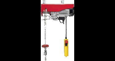 TOOLCRAFT 1553741 Elektrische kabeltakel Draagkracht (met keerschijf) 400 kg Draagkracht (zonder keerschijf) 200 kg