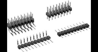 TRU COMPONENTS Male header (standaard) Aantal rijen: 1 Aantal polen per rij: 8 TC-0628-100-008-00 1 stuk(s)