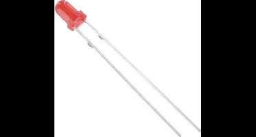 HuiYuan 3004R1D-EHB-A Bedrade LED Rood Rond 3 mm 125 mcd 60 ° 20 mA