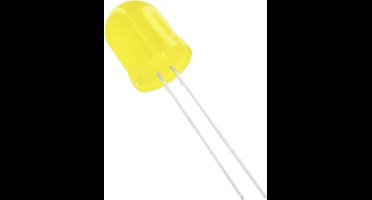 TRU COMPONENTS 1577413 Bedrade LED Geel Rond 10 mm 900 mcd 50 ° 20 mA