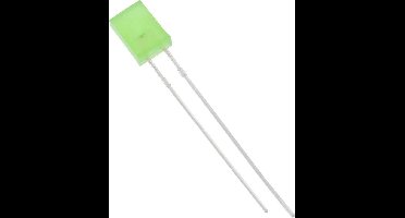 HuiYuan 2504G6D-KPC-S Bedrade LED Groen Rechthoekig 2 x 5 mm 75 mcd 180 ° 20 mA