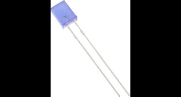 HuiYuan 2534B2D-KHA-A Bedrade LED Blauw Rechthoekig 2 x 5 mm 125 mcd 120 ° 20 mA