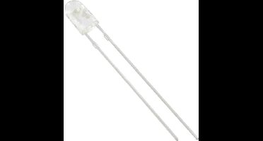 TRU COMPONENTS 1577449 Bedrade LED Rood Ovaal 3 mm 4150 mcd 70 °, 30 ° 20 mA