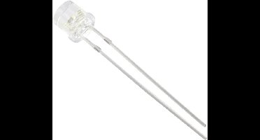 TRU COMPONENTS 1577492 Bedrade LED Blauw Cilindrisch 5 mm 350 mcd 120 ° 20 mA