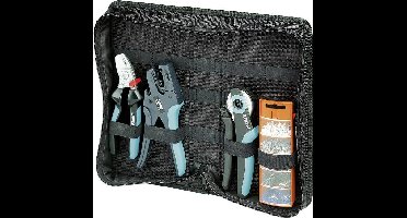 Phoenix Contact CrimpFox Centrus 6S 1213999 Perstangset Adereindhulzen 0.14 tot 6 mm² Incl. kabelsnijder, Incl. assortiment adereindhulzen, Incl. striptang