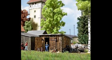 Busch 1594 H0 houten schuur Bouwpakket