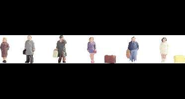 NOCH 44201 Z Reizigers figuren Geverfd, Staand