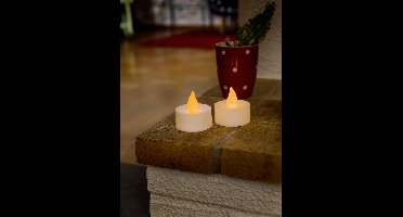 Konstsmide 1980-100 LED-theelicht Set van 2 stuks Wit Warmwit