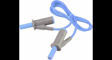 VOLTCRAFT MSB-501 Veiligheidsmeetsnoer Banaanstekker 4 mm Banaanstekker 4 mm 0.75 m Blauw 1 stuk(s)