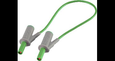 VOLTCRAFT MSB-501 Veiligheidsmeetsnoer Banaanstekker 4 mm Banaanstekker 4 mm 25.00 cm Groen 1 stuk(s)