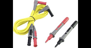 VOLTCRAFT MSL-504 Meetsnoer Stekker 4 mm Testpunt 1.20 m Geel 1 stuk(s)