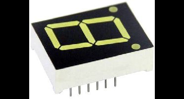 TRU COMPONENTS 7-segments-display Rood 13.1 mm 2 V Aantal cijfers: 1 TRU-7S1-52RAG