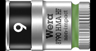Wera 8790 HMA 05003724001 Dop (zeskant) Dopsleutelinzetstuk 9 mm 1/4 (6.3 mm)