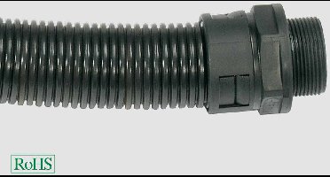 HELU 920410 HSSV M Slangbevestiging Grijs M40 Recht 1 stuk(s)