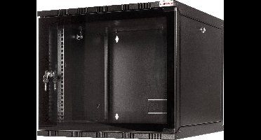 LogiLink 19 WALLMOUNT SOHO BOX 6U 540*400, BLACK, FLATPACK 19inch-wandkast (b x h x d) 540 x 323 x 400 mm 6 HE Zwart (RAL 9005)