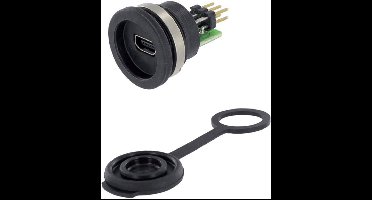 encitech 1310-1010-01 1310-1010-01 USB 2.0-bus mini-B Chassisbus, inbouw M16 1 stuk(s)