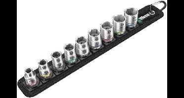 Wera Belt B 4 05003973001 Dopsleutelinzetset 3/8 (10 mm) 9-delig