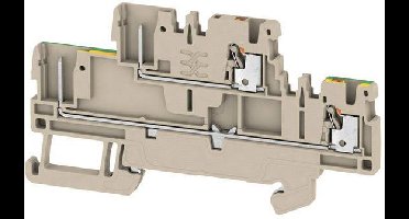 Weidmüller 2485860000 Doorgangsklem 2-etages 3.50 mm Spanveer Beige 50 stuk(s)