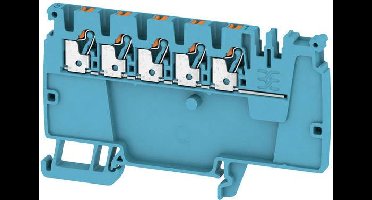 Weidmüller 2522840000 Verdeler-serieklem Push-In-klem, Steekaansluiting Blauw 50 stuk(s)