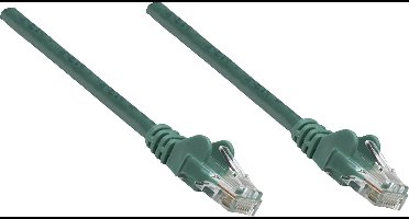 Intellinet 739887 RJ45 Netwerkkabel, patchkabel CAT 6 S/FTP 1.50 m Groen Folie afscherming, Afscherming gevlochten, Halogeenvrij 1 stuk(s)